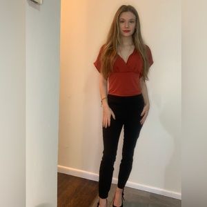 Black skinny ankle trouser